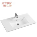 JM4001-81 High-class modern style white ceramic sink bathroom vanity basin